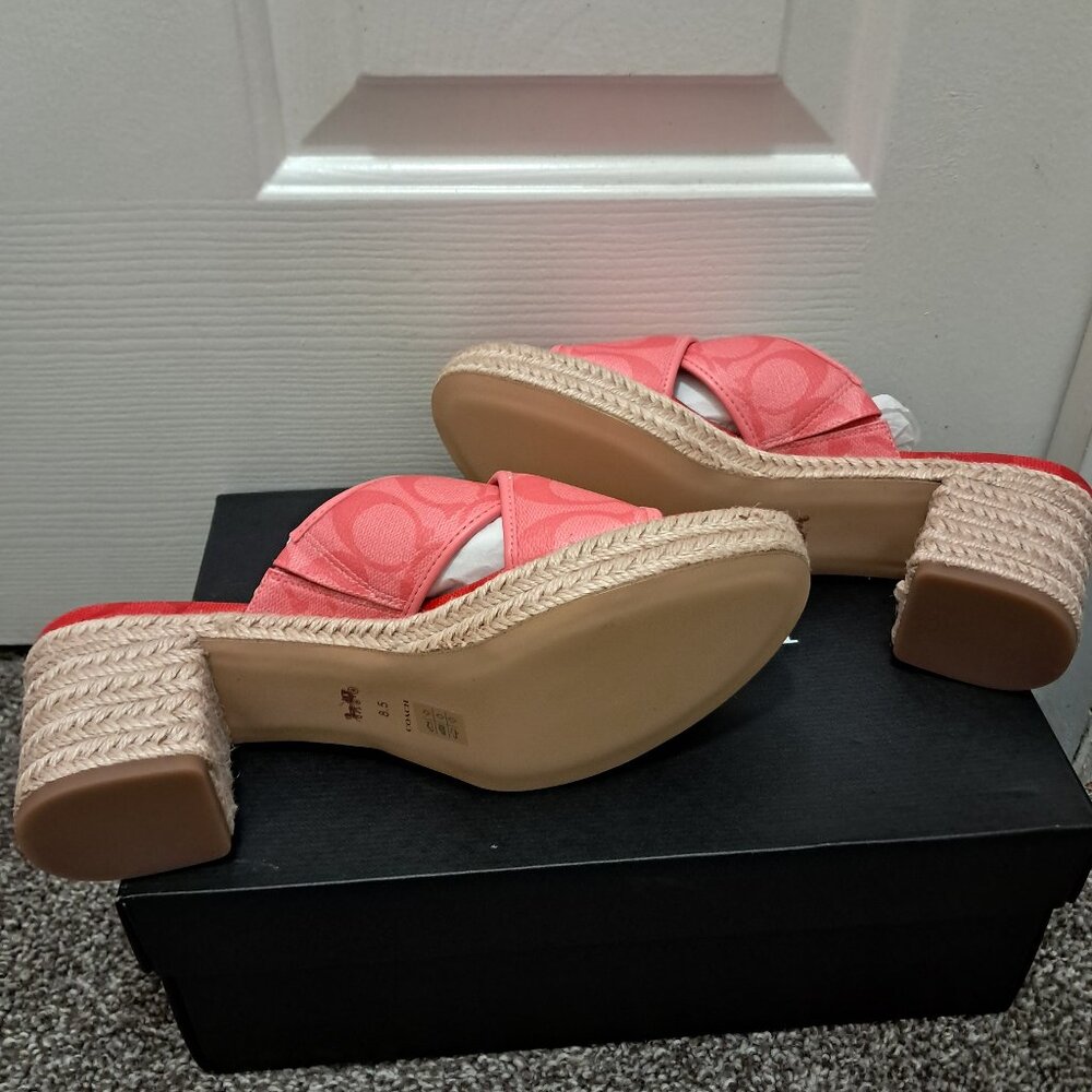 Coach heel slippers